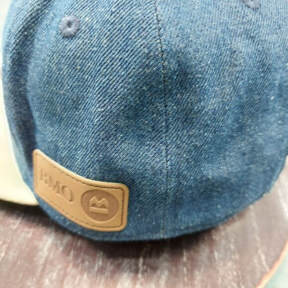 Chicago Bulls  Melonwear  BMO Floral Embroidered Denim Snapback Cap With Tan Bri - Picture 4 of 11